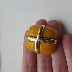 Gift yellow mustard cabochon for‎ jewelry making